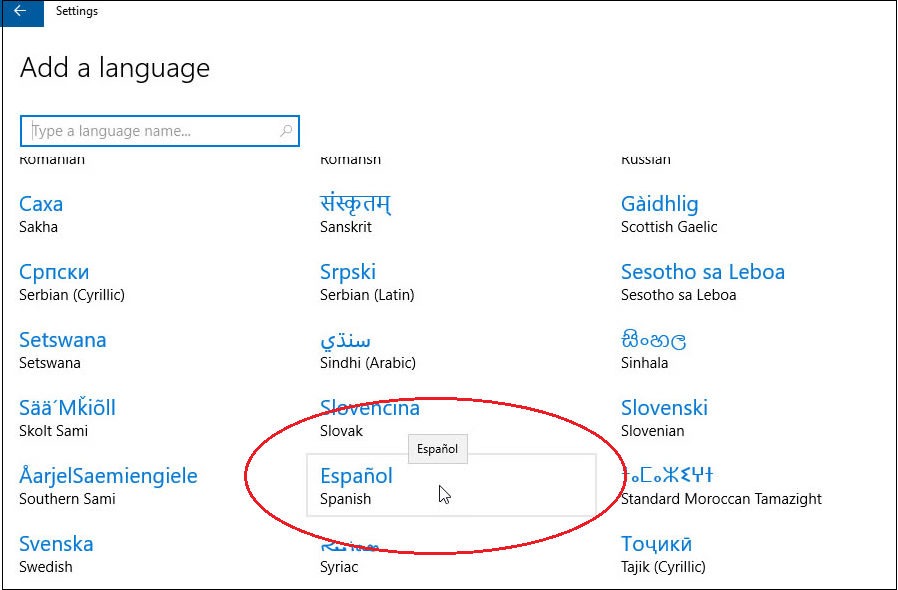 Add and Set Up Another Language in Windows 10