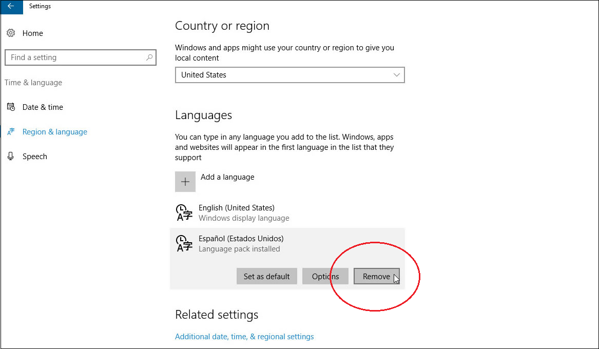 Add and Set Up Another Language in Windows 10 9