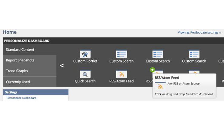 Oracle NetSuite OneWorld -个性化仪表板