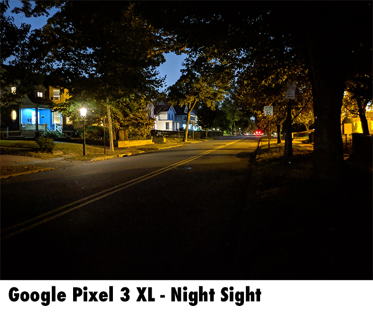 谷歌像素3 XL:夜视